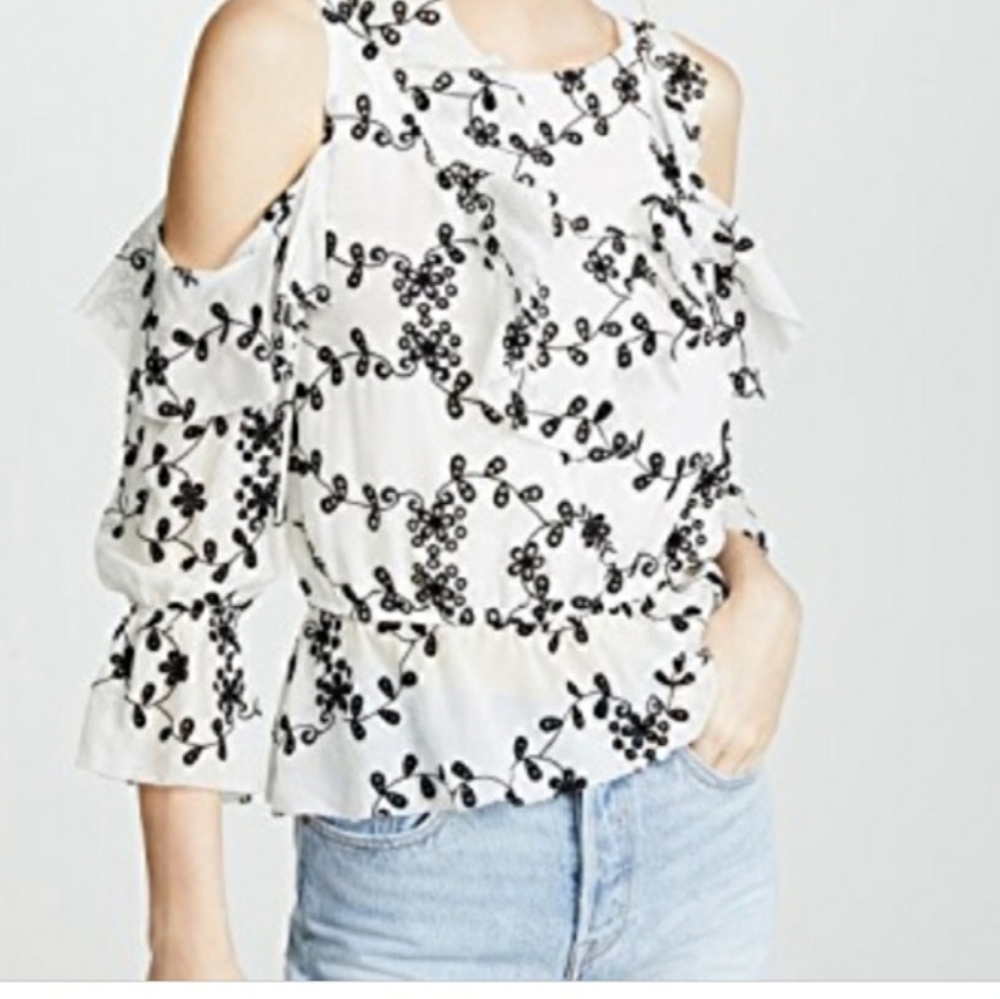 Joie Carlyton Eyelet Sillk Floral - Picture 12 of 16